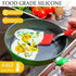 Silicone Cookie Spatula Turner 2 Pack Mini Brownie Spatula Flexible Kitchen Small Silicone Spatulas for Nonstick Cookware Heat Resistant No Scratc...