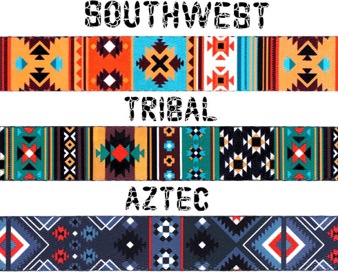 Southwest Dog Collar Tribal Pattern Adjustable Puppy Pet Collars for Small Medium Large Dogs Aztec Print (Tribal, Neck Fit 12"-16")...
