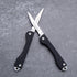 Samior S12 Mini SlipJoint Scalpel Folding Pocket Knife with 10pcs #11 Replaceable Blade, Black G10 Handle Utility EDC Keychain Knife for Box Cutti...