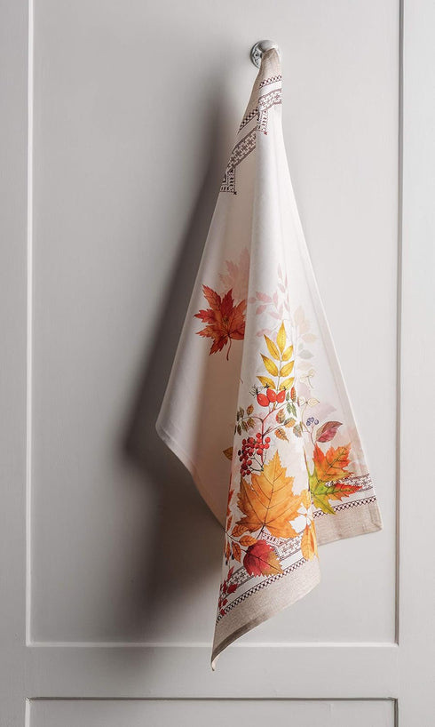 Maison d' Hermine Kitchen Towel 100% Cotton Quick Dry Cleaning Dishtowel for Gifts, Dining, Home, Wedding, Banquet, Buffet, Amarante - Thanksgivin...