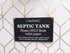 Stylish and Bold, Black and White, SEPTIC TANK Sign | Plaque | Notice for Toilet | Bathroom | W.C | only flush toilet paper | Information Notice |...