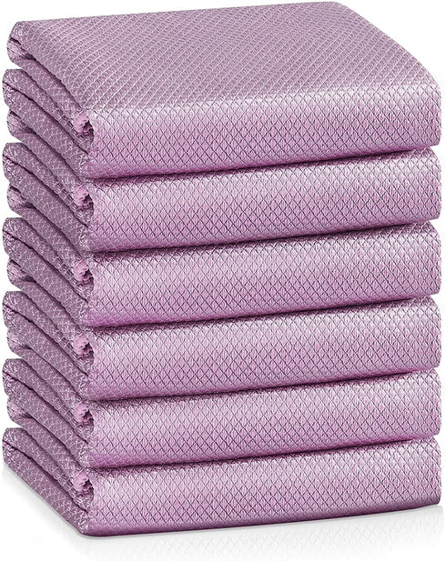 Easy Clean Fish Scale Nanoscale Cleaning Cloth,Streak Free Microfiber Glass Cleaning Cloths for Window Mirrors Windshields,Lint Free Microfiber Po...