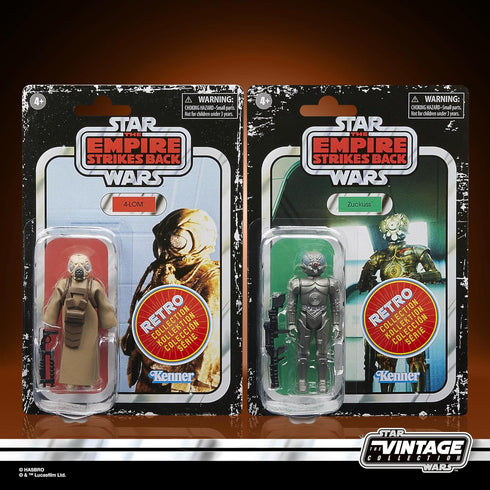 STAR WARS Retro Collection 4-LOM & Zuckuss, 2-Pack, The Empire Strikes Back 3.75-Inch Collectible Action Figures, Ages 4 and Up (Amazon Exclusive)...