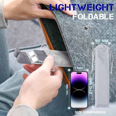 Laptop Stand for Desk Adjustable Laptop Riser with 8-Angle Adjustment Aluminium Alloy Laptop Holder Foldable Computer Stand for 10-16" Laptops(Sil...