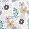 Mecpar Floral Peel and Stick Wallpaper 17.71'' x 118'' Pink Perennial Blooms Floral Wallpaper Floral Contact Paper Vinyl Self Adhesive Removable W...