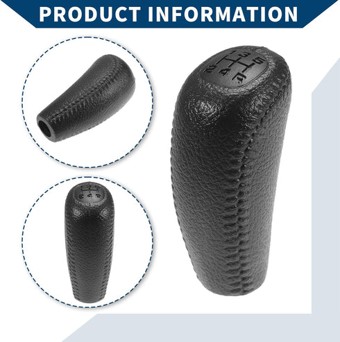5 Speed Manual Gear Shift Knob for Acura Integra 1994-2001 / Front Automotive Gearbox Stick Shifter Lever Knob Durable Faux Leather / 1 Pcs Black...
