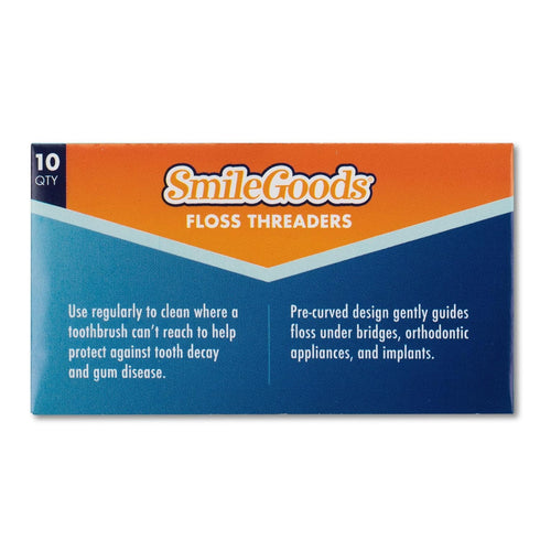 SmileGoods Dental Floss Threaders, 5 Pack of Pocket Sized Envelope of 10 Threaders, 50 Total...