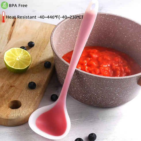 Silicone Small Silicone Ladles, Mini Gravy Ladles, Heat-resistant Sauce ladles for serving or cooking, BPA Free...