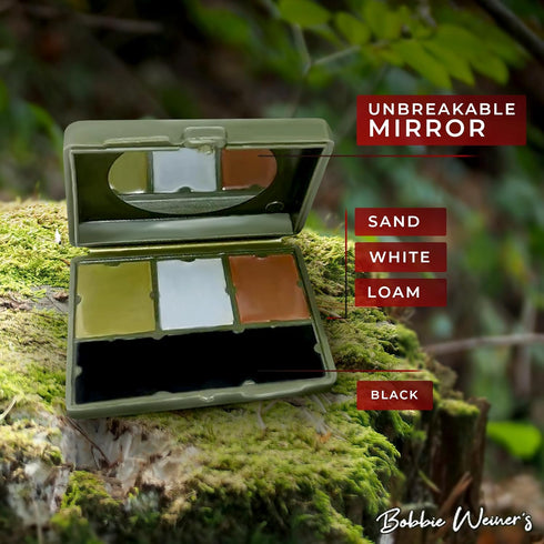 4 Color Woodland Face Paint Kit, Camouflage...