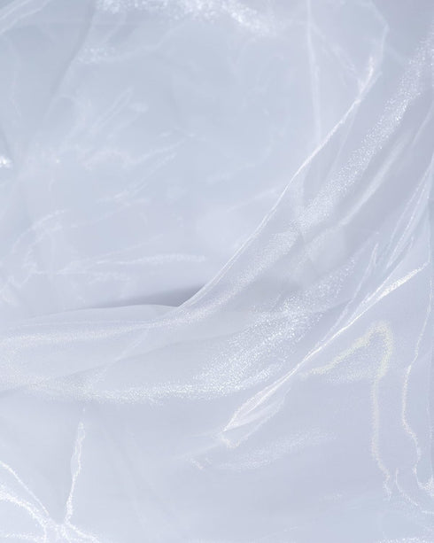 Sheer Organza Fabric | 5 Yards Long | 44" Wide | Bridal Solid Sheer Organza Bolt for Wedding Dress Fashion Craft Decorations Silky Shiny Sheer Org...