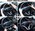 Spurtar Steering Wheel Cover 14"-15" Anti-Slip Car Steering Wheel Protector, Soft Odorless Silicone Leather Texture Steering Cover, Great Grip Cov...