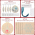 Yuxung 5 Set Christmas Embroidery Starter Kit with Snowflake Pattern, Winter Embroidery Kits for Beginners, Full Range of Winter Cross Kits, Embro...