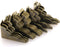 Tegg Box Corner Protector 20PCS Antique Brass Triangle Rattan Carved Wood Case Edge Guard...