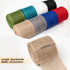 Burlap Ribbon Wired Ribbon 2 Inch Wide Burlap Wired Ribbon 8 Rolls 40 Yards Natural Solid Fabric Metal Wire Edge Ribbon for Crafts Gift Wrapping W...