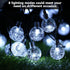 20 LED Crystal Globe Solar String Light Extra-Bright Outdoor Lights with 8 Lighting Modes Waterproof Solar Powered Patio Hanging Light for Garden ...