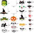 62PCS Halloween Party Decorations Set - Hallowmas Photo Booth Props Banner Balloons Pom Poms Hanging Swirls Spider Pumpkin Ornaments Supplies...