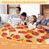 Lhedon Pizza Blanket for Teen Kids, 60 Inch Throw Blanket, Round Pepperoni Pizza Food Blanket, Funny Gifts for Boy Girl, Soft Flannel Blanket for ...
