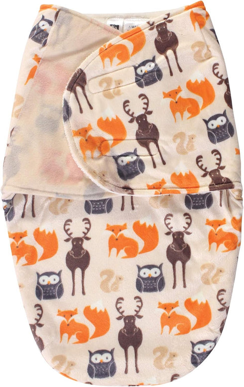 Hudson Baby Unisex Baby Plush Swaddle Wrap, Forest, 0-3 Months...
