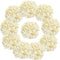 10PCS Silk Hydrangea Heads with Stems Artificial Flowers for Wedding Party Home Decor (Champagne)...