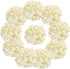 10PCS Silk Hydrangea Heads with Stems Artificial Flowers for Wedding Party Home Decor (Champagne)...