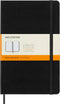 Moleskine Classic Notebook, Hard Cover, Large (5" x 8.25") Ruled/Lined, Black, 240 Pages...