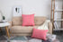TangDepot Handmade Decorative Solid 100% Cotton Canvas Throw Pillow Covers/Cushion Covers, 45 Colors Available - (16"x16" 2 Pieces, Pink), 2 Count...