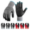 DURATECH Micro-Foam Nitrile Safety Work Gloves, 6 Pairs, Non-slip Dot Coated Gloves, with Touchscreen Capability, Ideal for General Purpose (Grey ...