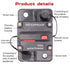 100 Amp Automotive Marine Circuit Breaker with Manual Reset Surface-Mount for Trolling Boat Motor Battery Thermal 12V-48V DC Waterproof...