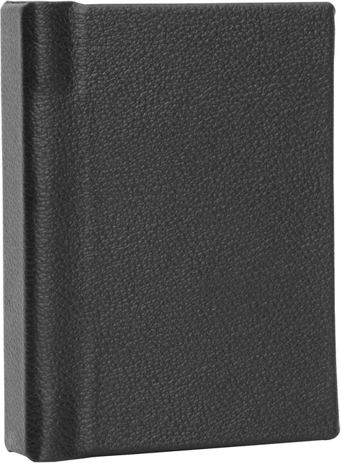 Neil Enterprises Inc. 2.5" x 3.5" Black Leather Self-Stick Photo Album - Holds 10 Photos...