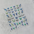 Butterfly Nail Art Stickers Decals 5D Embossed Engraved Nail Stickers Green Blue Butterfly Nail Art Desgin Decals for Acrylic Nails Decoration Sel...