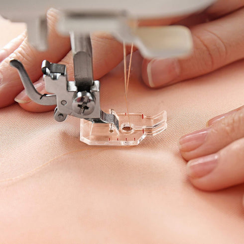 PAGOW 4pcs 1/4" (Quarter Inch) Sewing Machine Presser Foot, Sewing Machine Accessories Fit for Low Shank Sewing Machine (2 Styles)...