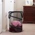 Household Essentials 2026 Pop-Up Collapsible Mesh Laundry Hamper | Black, 25" H...