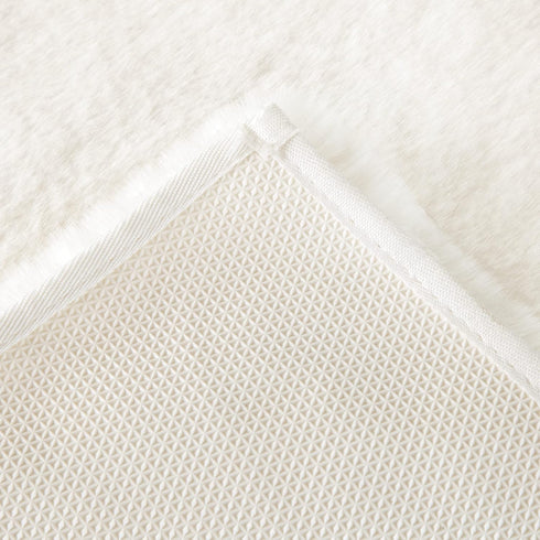 Lavish Home 3 Piece Super Plush Non-Slip Bath Mat Rug Set - Ivory...