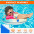 Vinyl Pool Patch Repair Kit, 30 Pieces Self Adhesive Vinyl Inflatable Waterproof TPU Repair Patches for Inflatable Toys Swimming Pool, Tent, Canva...
