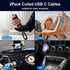 Samsung S24 Type C Coiled Charging Cable 3FT for Galaxy S24/S23/S22/S21/S20, A15/A14/A53/A54, Android Auto USB C Cable Car Charger for iPhone 15 P...
