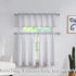 Boho Rustic Tiers Striped Sheer Curtains Pinstripe Rod Pocket Window Tiers for Living Room & Bedroom, Kitchen, Patio, Villa, 27 Inch Wide x 24 Inc...