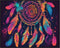 Posterizer 1 pcs- psychedelic funky hippie colorful dreamcatcher 1-Fantasy & Fiction Art-Retro Art- Living Room Bedroom Decor- unframed wall art...