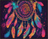 Posterizer 1 pcs- psychedelic funky hippie colorful dreamcatcher 1-Fantasy & Fiction Art-Retro Art- Living Room Bedroom Decor- unframed wall art...