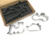 Transportation/Vehicle Cookie Cutters Set 6 PC High Grade 430 Stainless Steel –Truck, Formula car, Train, Airplane, Motorcycle and Ferry...