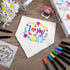 Jutom 38 Pcs DIY Baby Bibs Decorating Sets Includes 14 White Baby Bibs 10 Fabric Paint Markers 14 Stencils, 2 Ply Cotton Drool Bibs Plain Baby Sho...