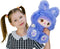 Teddy Bear Stuffed Bunny-14 Inches Plushies, Bunny Teddy Bear, and Cute Plushies, Kids Companion Stuffed Animal Bunny Facial Expression Purple Bun...
