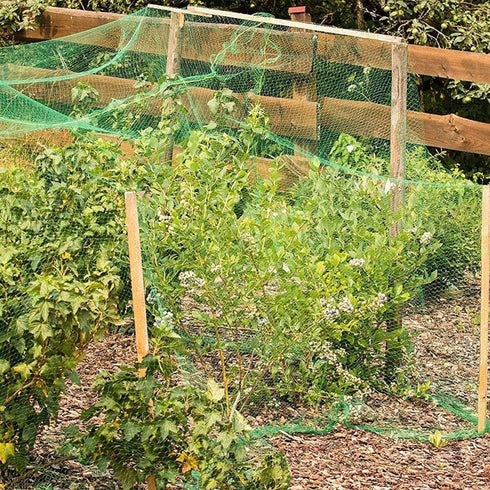 33 Ft x 6.5 Ft Green Anti Bird Netting Garden Protection Mesh Net Reusable Protective Garden Netting for Plants Fruit Trees Against Birds,Deer and...