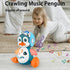 Crawling Penguin Baby Musical Toys, Baby Tummy Time Toys for Infant 0-3 0-6 6-12 12-18 Months Music Learning Crawl Interactive Development Toy wit...