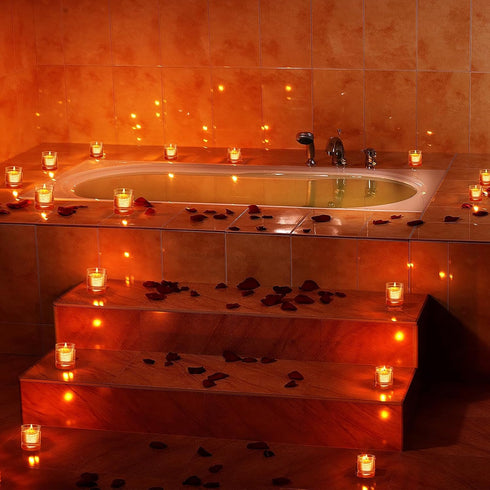 Nuanchu 20 Pcs Floating Candles Centerpieces for Wedding 1.5 Inch Small Unscented Floating Candles Decoration for Wedding Party Thanksgiving Hallo...