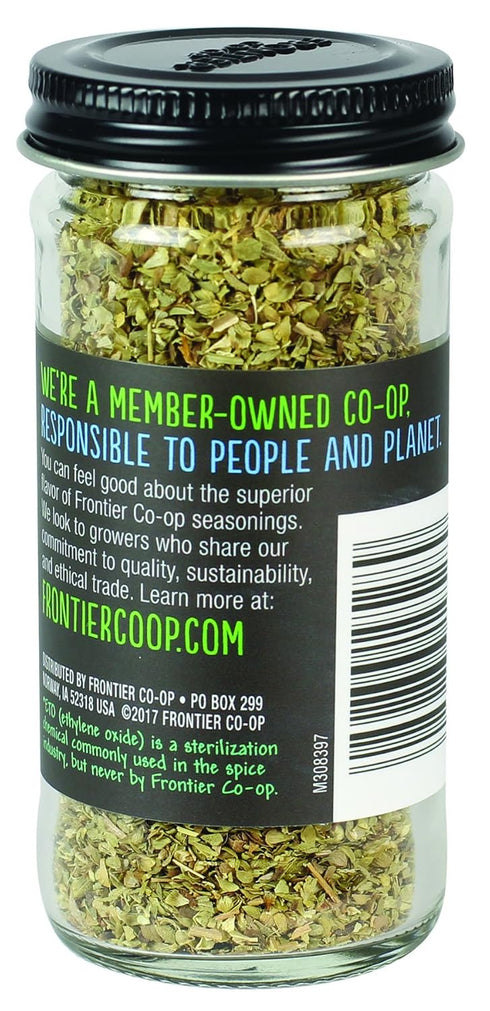 Frontier Co-op Oregano Leaf, 0.38 Ounce Jar, Great On Pizza, Italian & Mexican Fare, Kosher...