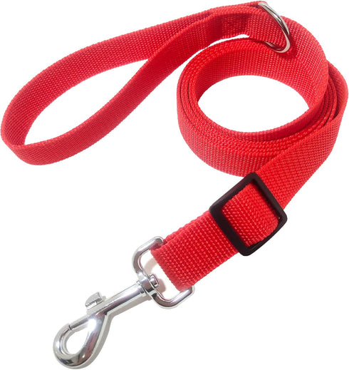 6FT Adjustable Dog Leash, Nylon Dog Leashes for Medium Large Dogs (Red)...