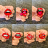 Red Lips Brooch Enamel Pins for Crafts Set Chili Tongue Women Girls - 7 Catching Souls - Pack of 7 pcs...