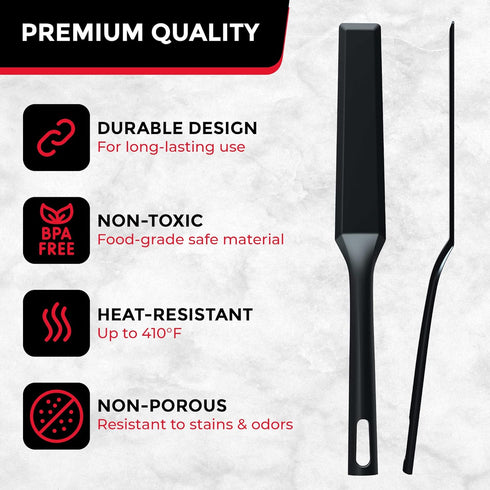 Mueller EuroPhoria Series Spatula, Heat Resistant Nylon Kitchen Turner, Cooking Utensils for Flipping Pancakes, Eggs, Burgers, Crepes and More, Pe...