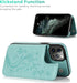for iPhone 11 Pro Wallet Case, Premium Leather Phone Case Wallet for Women with Card Holders & Magnetic Lock, Embossed Butterfly Case for iPhone 1...