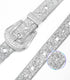 Kajeer Rhinestone Belt for Men Women, Vintage Cowgirl Diamond Bling Belts for Jeans(Black, Small)...